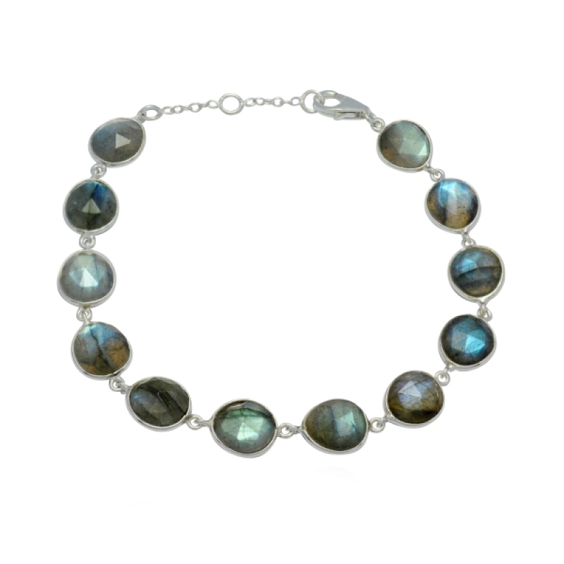 zilveren armband labradoriet  B5-062LA